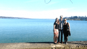 С Рейчел и Кит около озера Скинеатлес